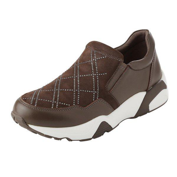 国民クッションUP 女性スニーカー スリッポン LCWS94U34CXO_GN