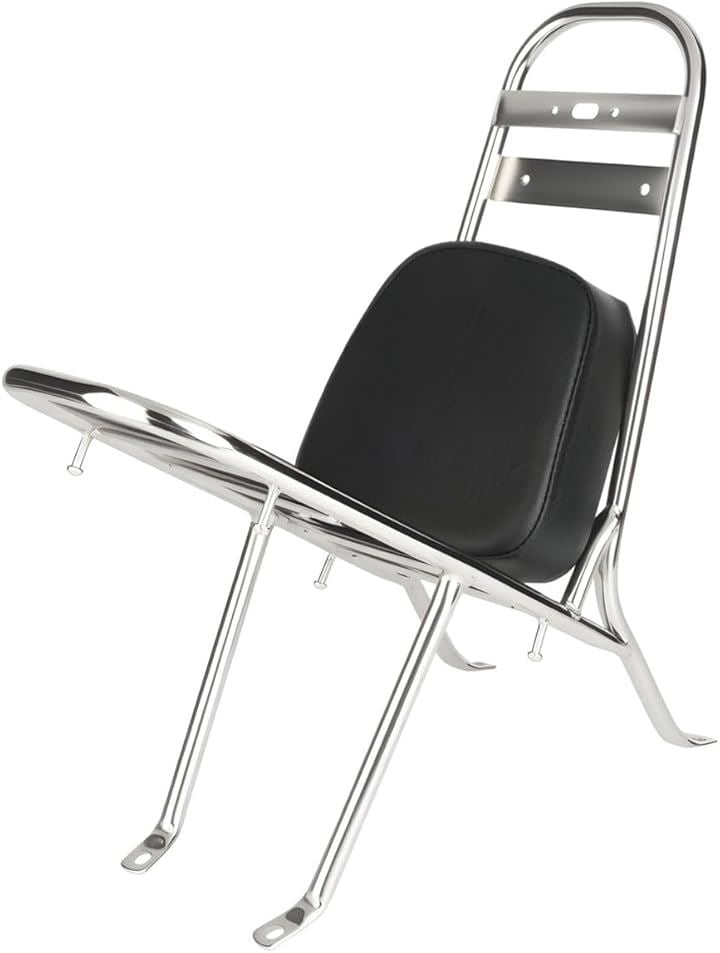 ホンダ 用 ジョーカー 50 90cc シーシーバー リアキャリア 付き バックレスト パッド 背もたれ クローム 汎用 バイク 社外品 カスタム パーツ