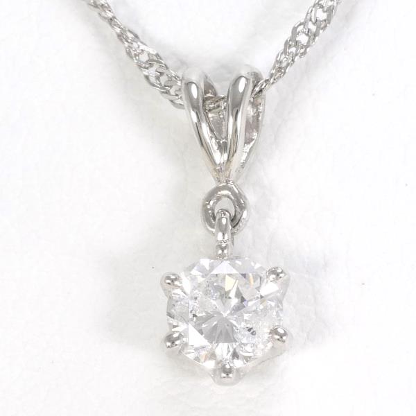 PT900 プラチナ PT850 ネックレス ダイヤ 0.30 約39cm ジュエリー 中古