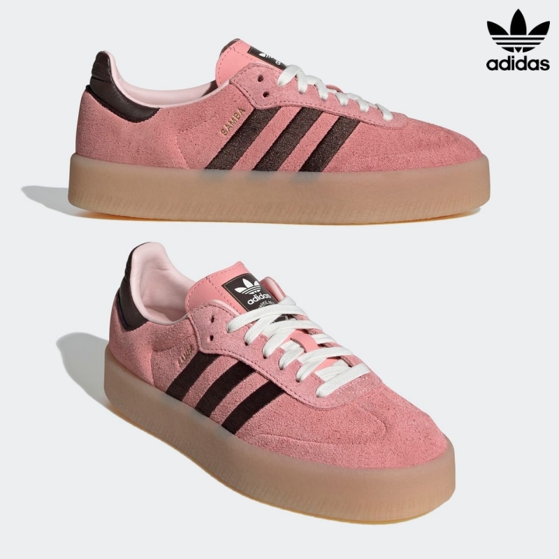 [ADIDAS] アディダス スニーカー サンベ 厚底ソール / Sambae PINK