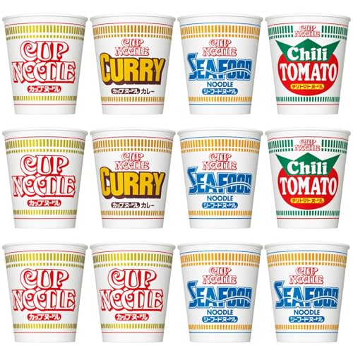 カップヌードル 人気4種（しょうゆ・カレー・シーフード・チリトマト） 計12食 アソートセット 日清食品 カップ麺 インスタント 詰め合わせ 4,833円