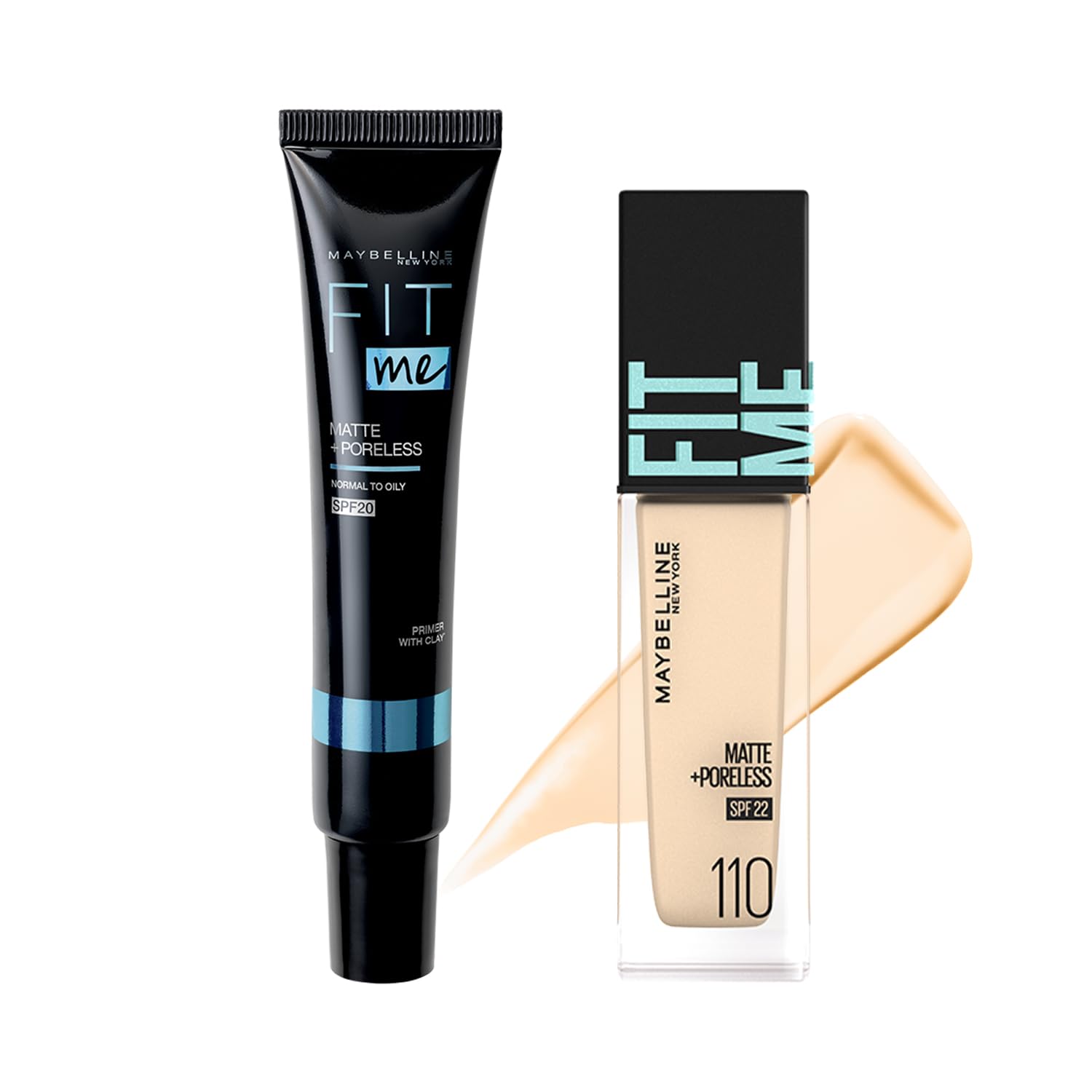 MAYBELLINEフィットミー リキッド ファンデーション Rファンデーション110+フィットミー プライマー 01