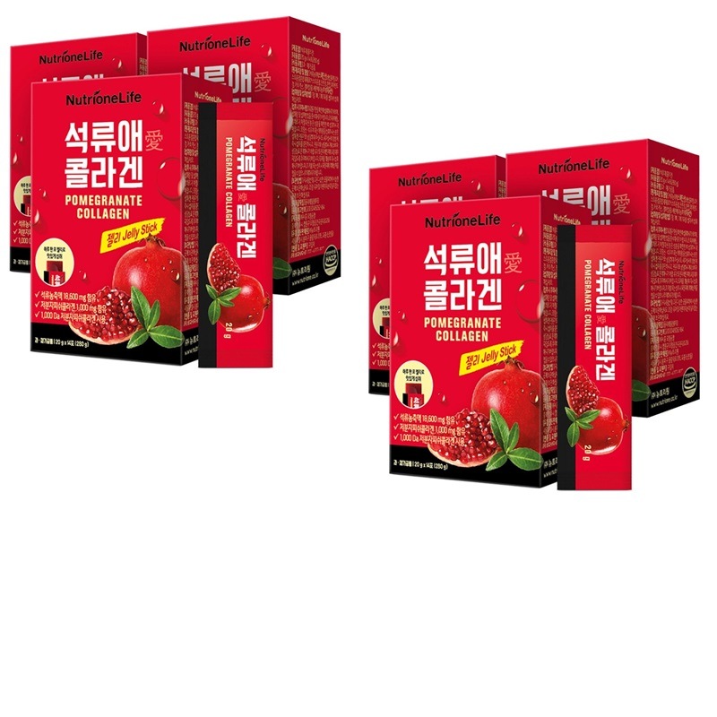 韓国ザクロエコラーゲンゼリースティック 20gx14包x3ボックスx2 計6ボックス