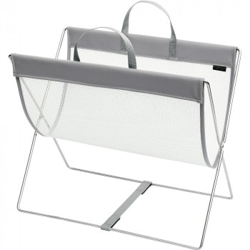 日本製 SAKI（サキ） セルフワゴン メッシュxレザー調PVC Mサイズ R-358 グレー