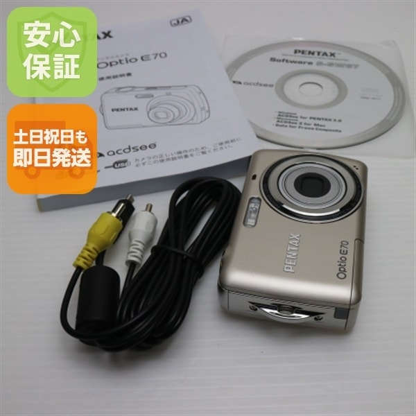 新品同様 Optio E70 ゴールド PENTAX デジカメ 121