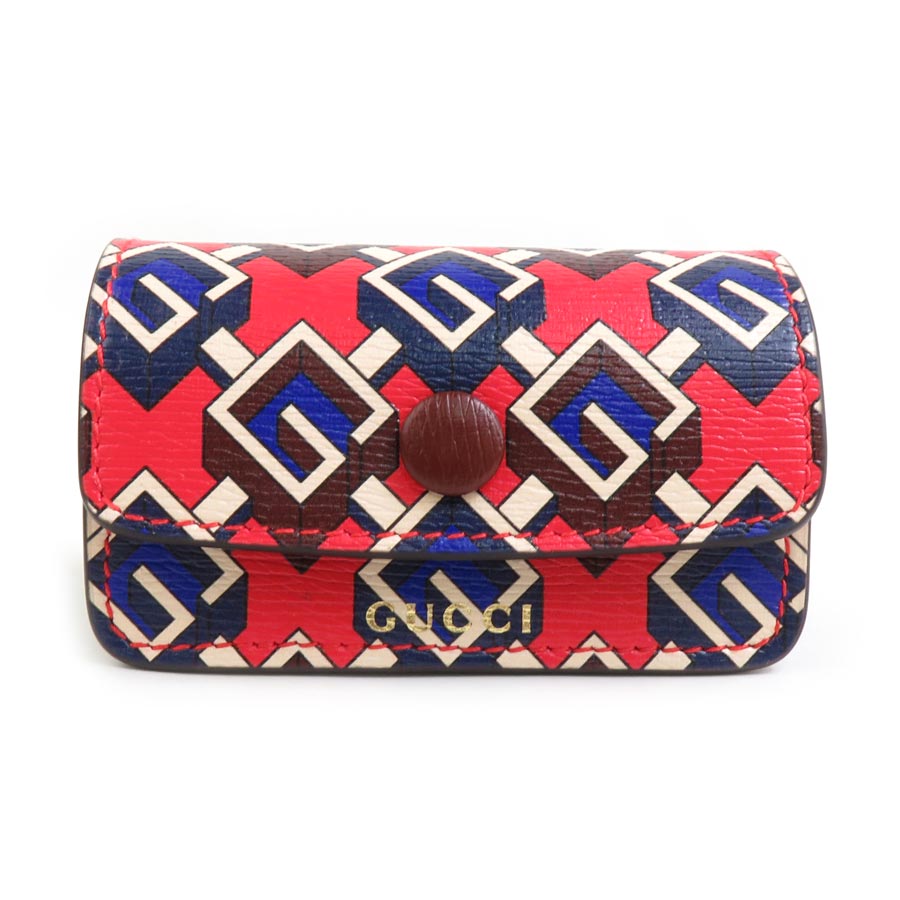 グッチ GUCCI エチケットバッグホルダー ペット アクセサリー ジオメトリックG レザー マルチカラー ユニセックス 692957 a0436