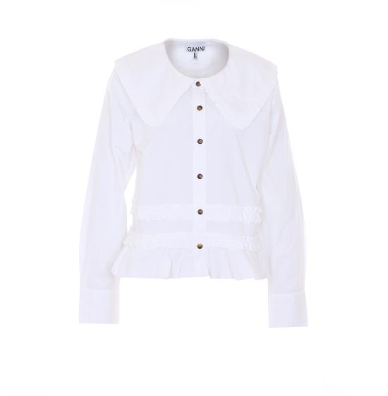 GANNI Women Shirts A1040096 ZZ8 White