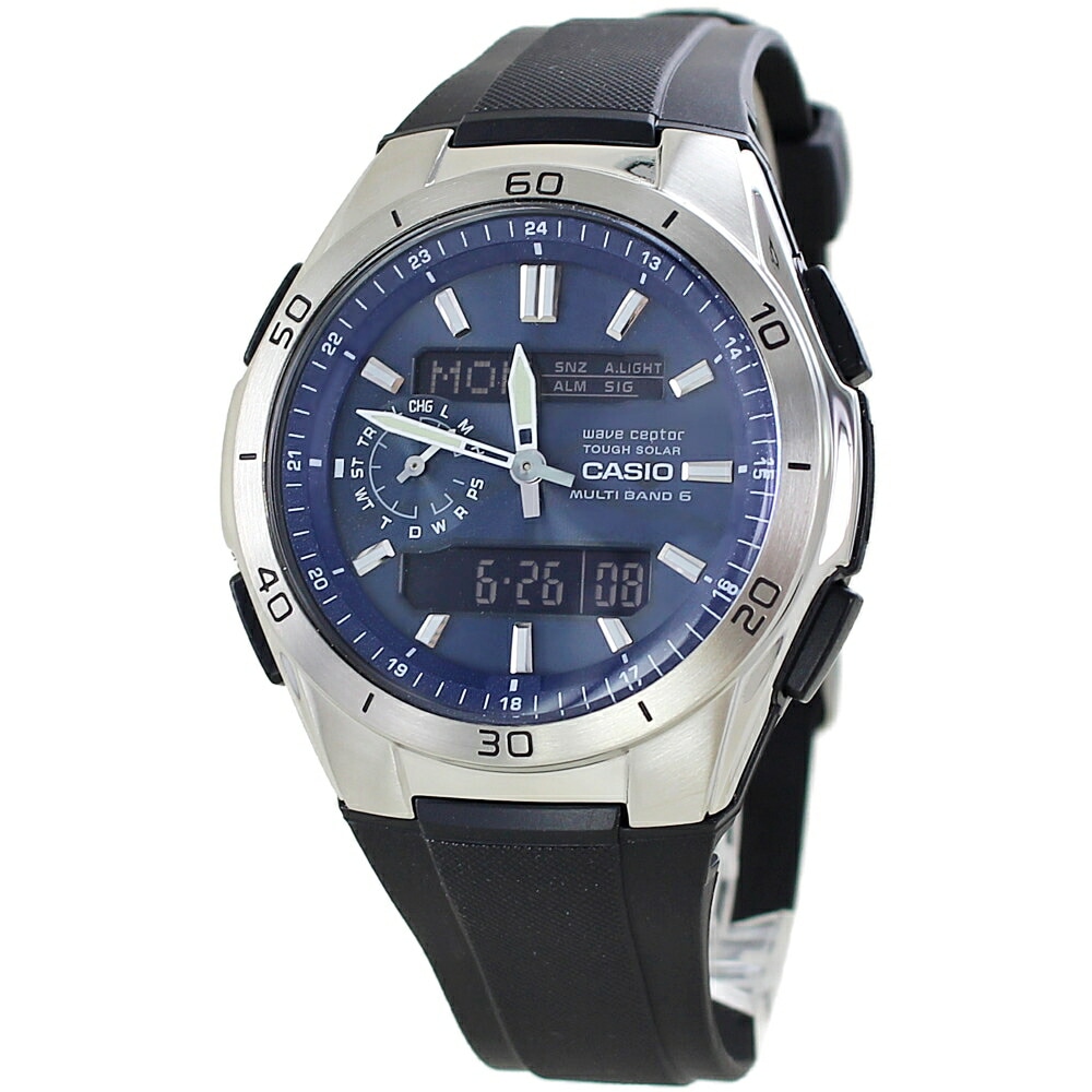 ソーラー 電波腕時計 カシオ ウェーブセプター メンズ おすすめ 見やすい 文字盤 レジャー用 海外旅行 防水 釣り アウトドア キャンプ 試験 受験 仕事用 普段使い 男性 プレゼント 腕時計 手表