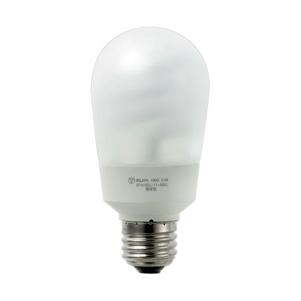 （まとめ） ELPA電球形蛍光灯 60W形 3波長形 電球色 EFA15EL／11-A062H 1個 (×5セット)