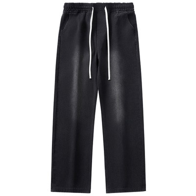 ボトムス ワイドパンツ デニムパンツ ウエストゴム ロング丈 ストレート ワイド ハイウエスト デニム かわいい 大人可愛い きれいめ シンプル カジュアル 大人 おしゃれ お洒落 かっこいい 5,540円