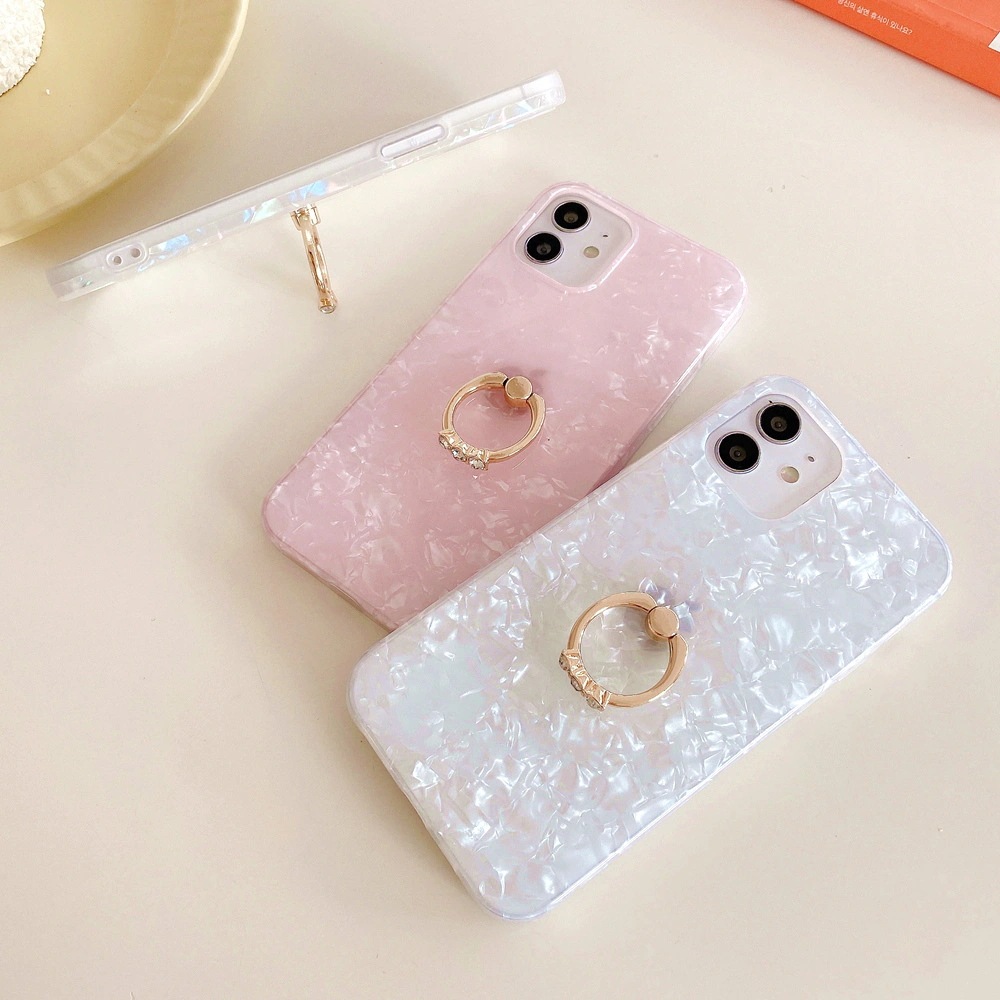 Galaxy S23 ケース リング付き かわいい 貝殻柄 おしゃれ 全面保護 耐衝撃 擦り傷防止 スタンド機能 韓国人気 galaxy S10 S20 S21 S22 note20 携帯ケース