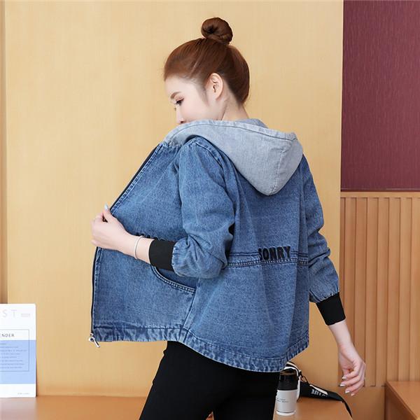 デニムコート レディース フード付き デニム アウター コート ジャケット ジージャン トップス ブルゾン ゆったり 着痩せ おしゃれ カジュアル
