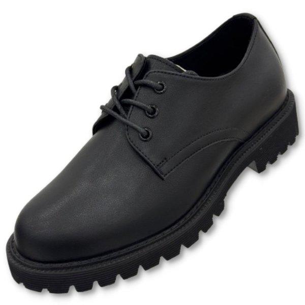 履き心地が良く足が楽な女性用ダービーシューズ PFCFHQ550BK