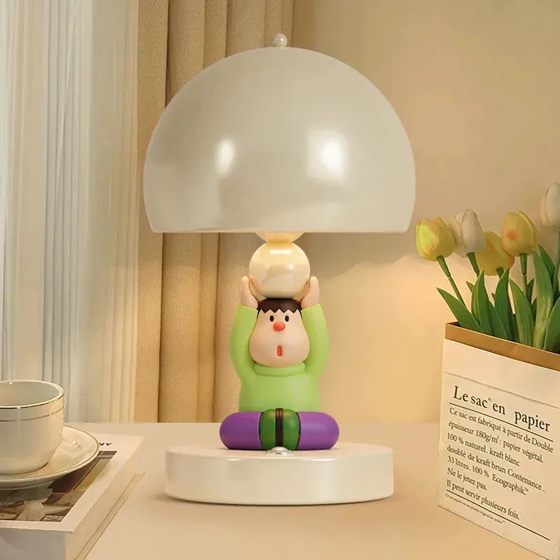 新柄！ジャイアンの小さな置物スタンド寝室のベッドヘッドライトのアイデア引っ越し家の装飾品女の子の親友の誕生日プレゼント大好評