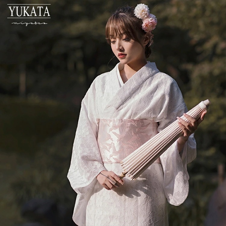 人気浴衣 レディースも大人 3点セット レース 155 160 165 170 175 浴衣 セット 大人 レディース 浴衣 セット 浴衣 作り帯 白 ホワイト ピンク レトロ 浴衣 夏 新作 シンプ