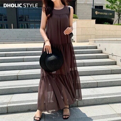 ノースリティアードワンピース・p543411