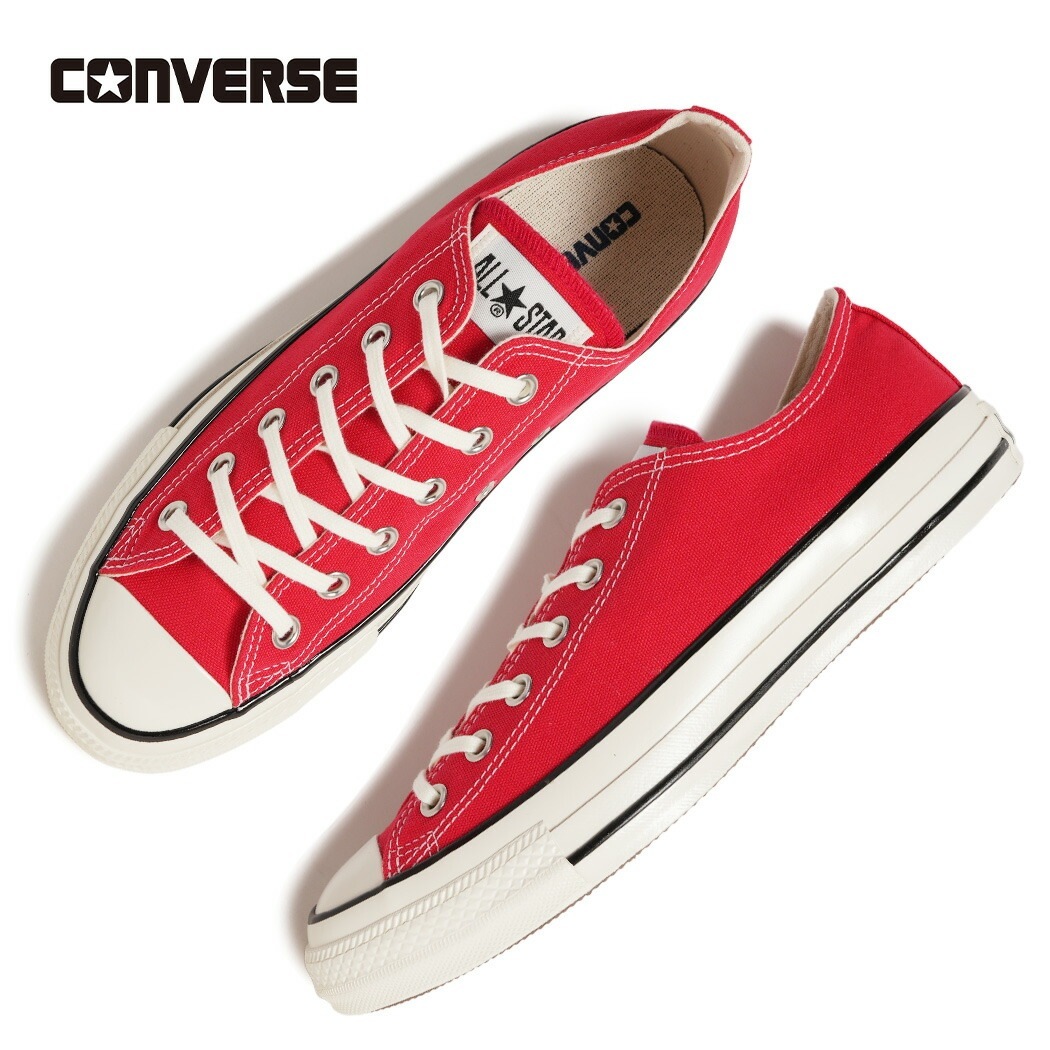 CONVERSE コンバース オールスター エイジド ロー スニーカー ALL STAR AGED OX SIGNAL RED ( 赤 レッド キャンバス ローカット メンズ レディース 313180