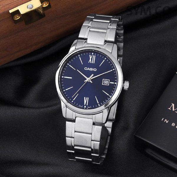 MTP-V002D-2B3 クラシックラウンドアナログスーツ メンズメタルウォッチ d