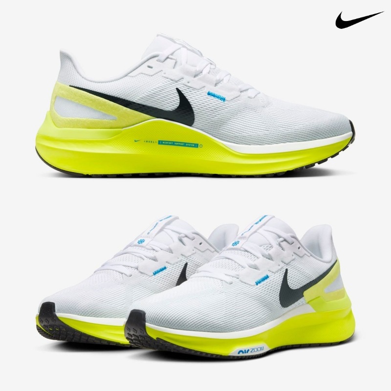 [NIKE] ナイキ スニーカー ストラクチャー 25 ロード ランニングシューズ / WHITE