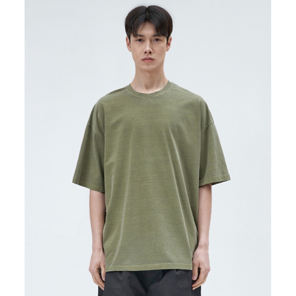 MINIMALPROJECTオーバーサイズピグメントバルーン半袖Tシャツ（LIGHTKHAKI）MST131 4,761円