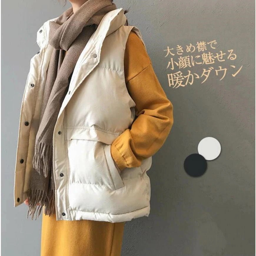 人気商品超目玉 ダウンベスト ベスト ダウン 中綿ベスト アウター ノースリーブ コート 秋冬 レディース トップス アウター ライトダウン 軽量ダウン 体型カバー