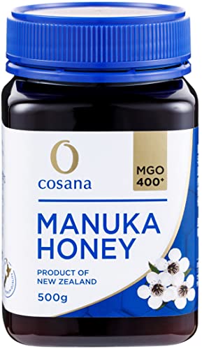 Cosana マヌカハニー MGO400+ 500g 正規品 ニュージーランド産 非加熱 無添加 はちみつ 蜂蜜 BRCGS AA+認証工場製造