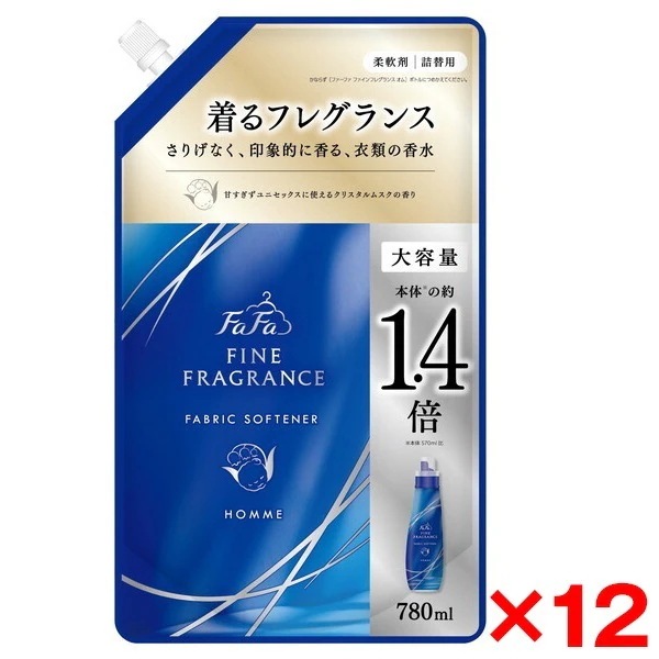 【12個セット】 NSファーファ・ジャパン ファーファ ファインフレグランス オム 780ml 詰替