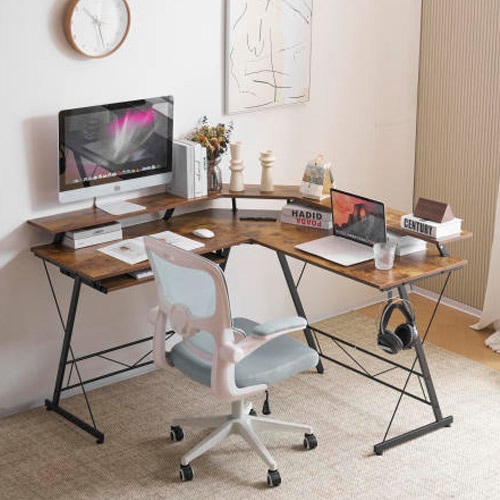 パソコンデスク L字 PCデスク l字 机 ゲーミングデスク コンセント付き学習机 勉強机 シンプル おしゃれ 在宅ワーク 平机 ワークデスク 書斎机 学習デスク 事務机 塾 ミシン台 新 13,053円