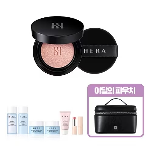 ヘラ トーンアップ ブラッククッションファンデーション SPF34/PA++ (+ 保湿4種 / ミニリップ / サンクリーム / ポーチ付き)