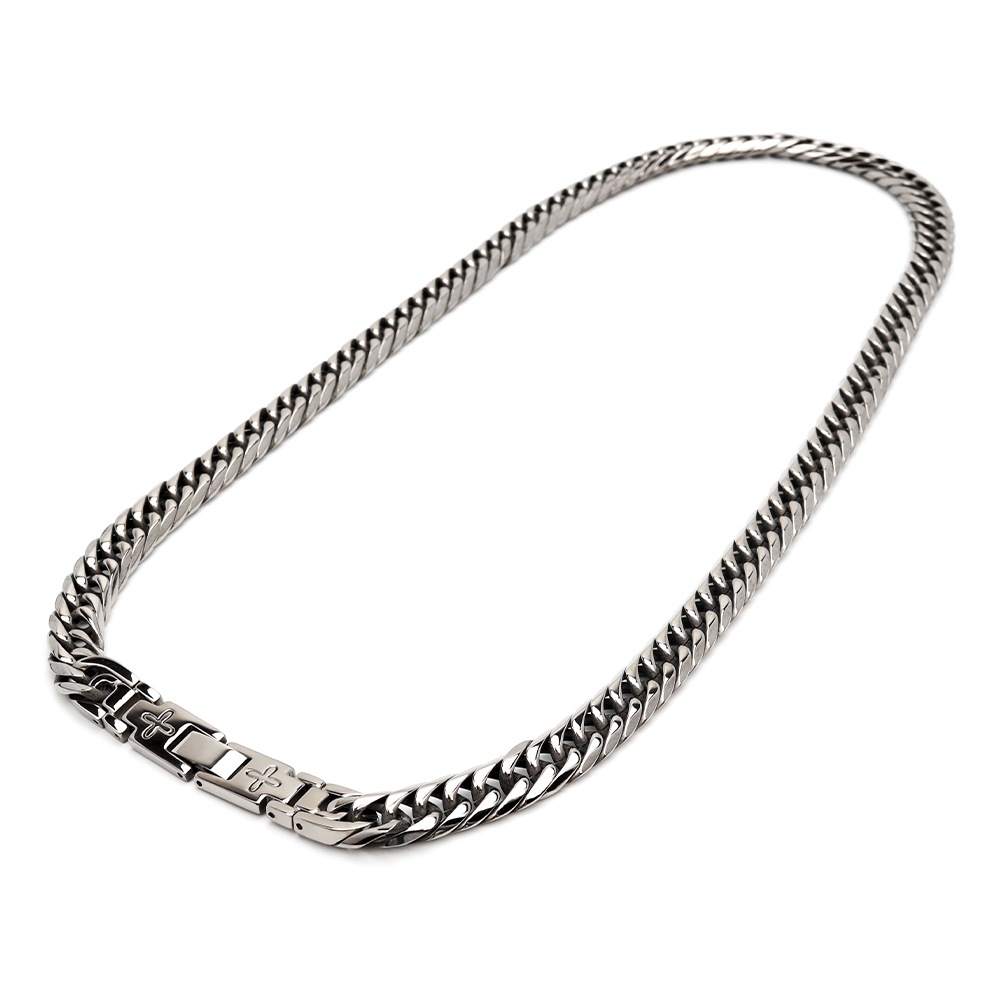 チタン製 ダブル喜平チェーンネックレス [n585]