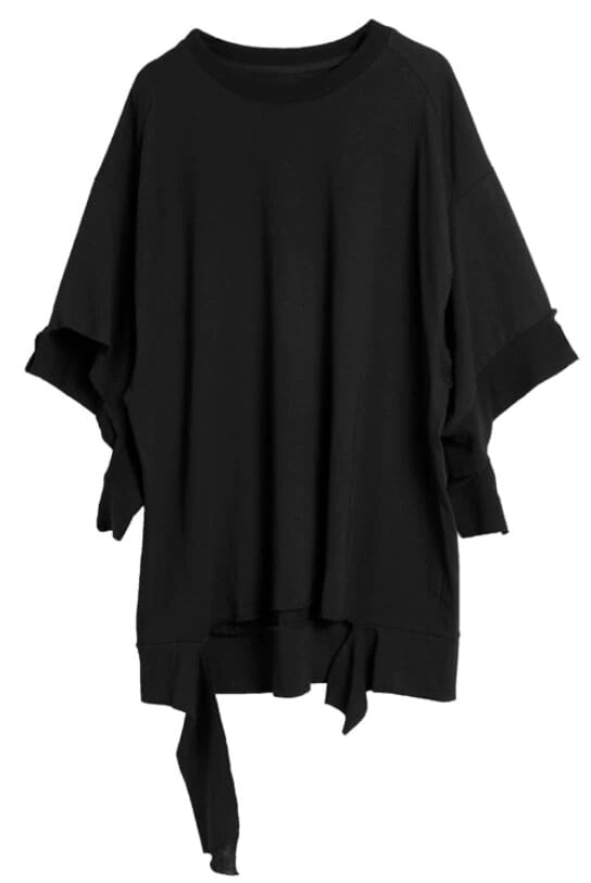 トップス 上着 人気 おすすめ おしゃれ お洒落 激安 安い プチプラ Tシャツ チュニック 半袖 ラウンドネック 丸首 クルーネック プルオーバー ビッグシルエット オーバーサイズ sh0