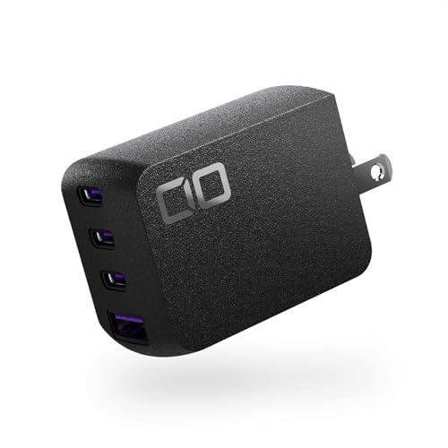 CIO NovaPort QUAD 65W 急速充電器 PD 4ポート [世界最小級] USB-C×3 USB-A×1 ACアダプター コンセント 軽量 iPhone 15 / 16 Android