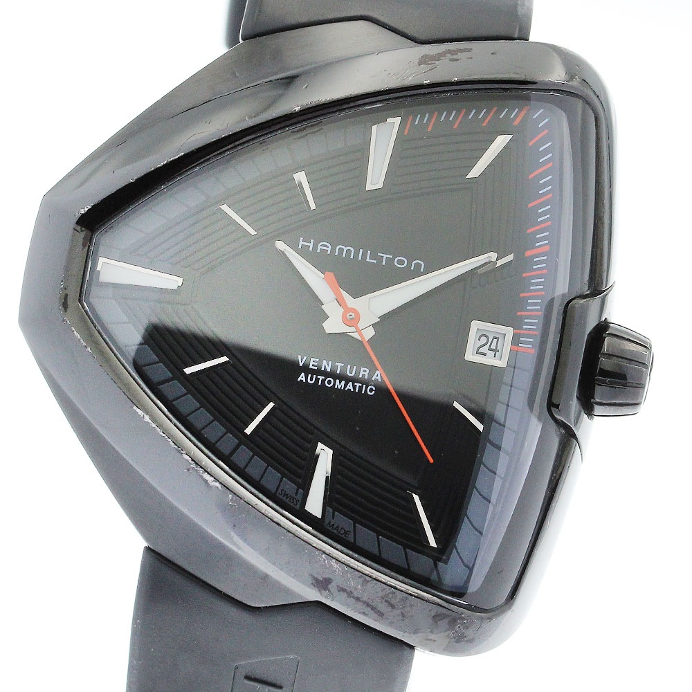 ハミルトン HAMILTON H245850 ベンチュラ エルヴィス80 デイト 自動巻き メンズ _879206【中古】