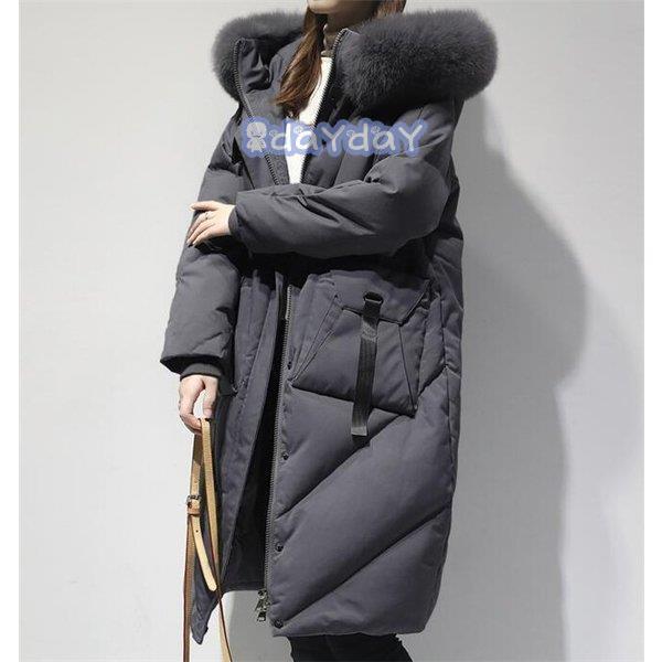 品物を厳選するダウンコート レディース ダウンジャケット ロング アウター 痩せ着 冬 フード付き ロングダウンコート ファー