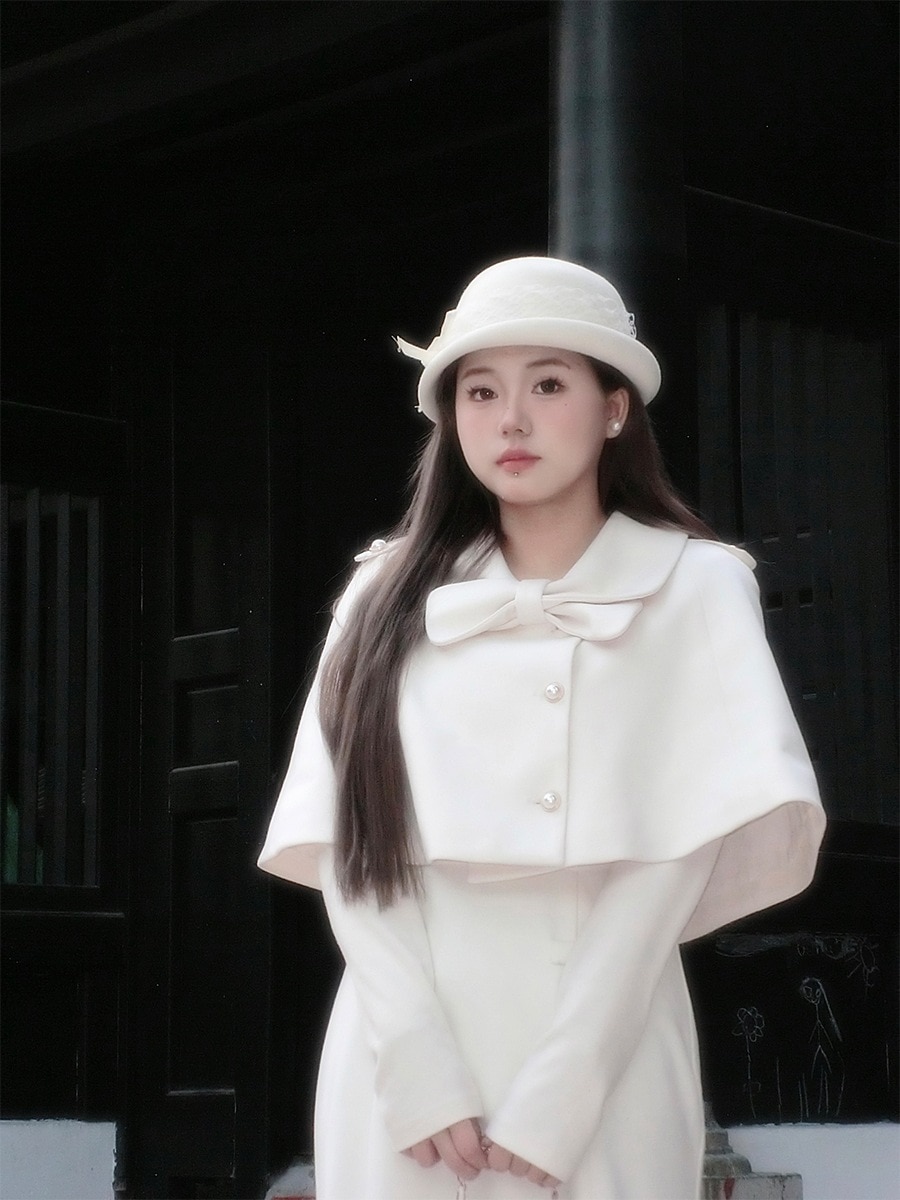 【2枚購入で200円 OFF！急速出荷】ケープウールドレスレディース秋冬ファットスーツ