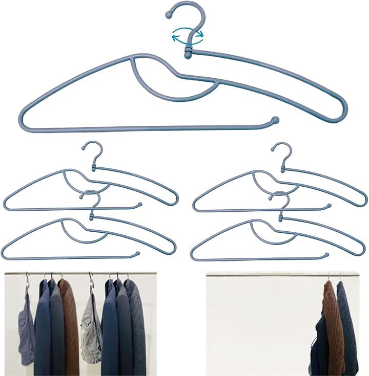 ハンガー ズボンハンガー パンツハンガー スラックスハンガー ベルトハンガー 洗濯ハンガー(ライトグレー, 5本セット)
