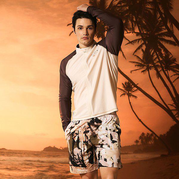 ネオ保護レギュラーフィットジップアップラッシュガードA6BM1PR02LBG