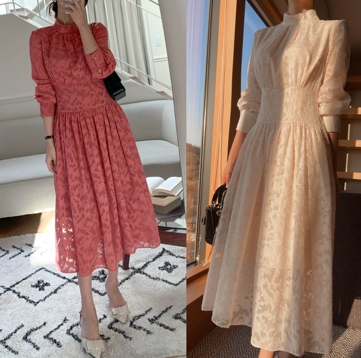 パーティードレス レースワンピ ロング エレガント 結婚式 ３色