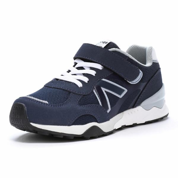 ムーンスター キャロット スニーカー 子供靴 キッズ ジュニア シューズ 男の子 運動靴 履きやすい moonstar CR C2380HI ネイビー [2024年秋新作] 7月2日発売