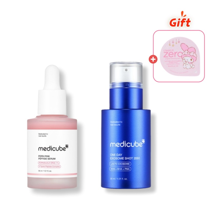 PDRNピンクアンプル/エクソソームショット/2000/7500セット+クリーンイットゼロ オリジナルヴァーム トラベルキット 3ml