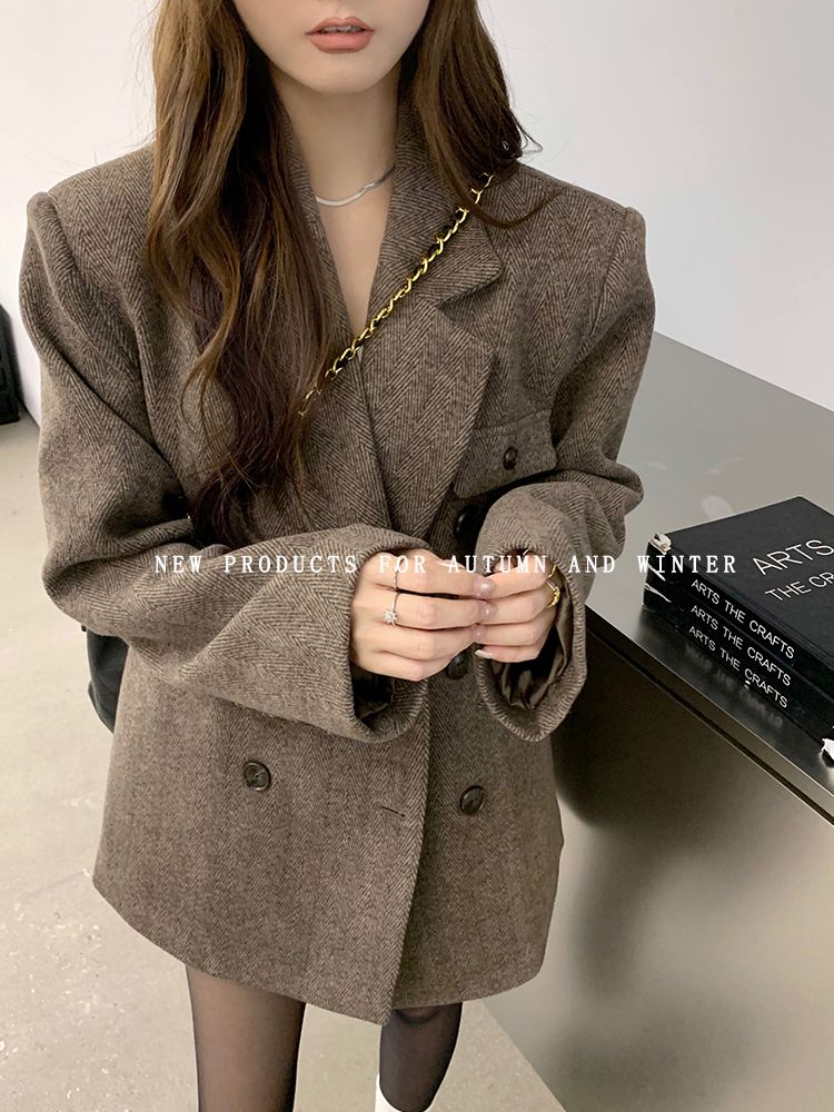 アウター レディース 上級センス ツイードスーツコート ミドル丈コート ジャケット コート アウター 上着 本日の商品新スタイル ジャケット コート