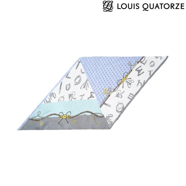 (2DSD593BU) シルクひし形スカーフ コルテブルー