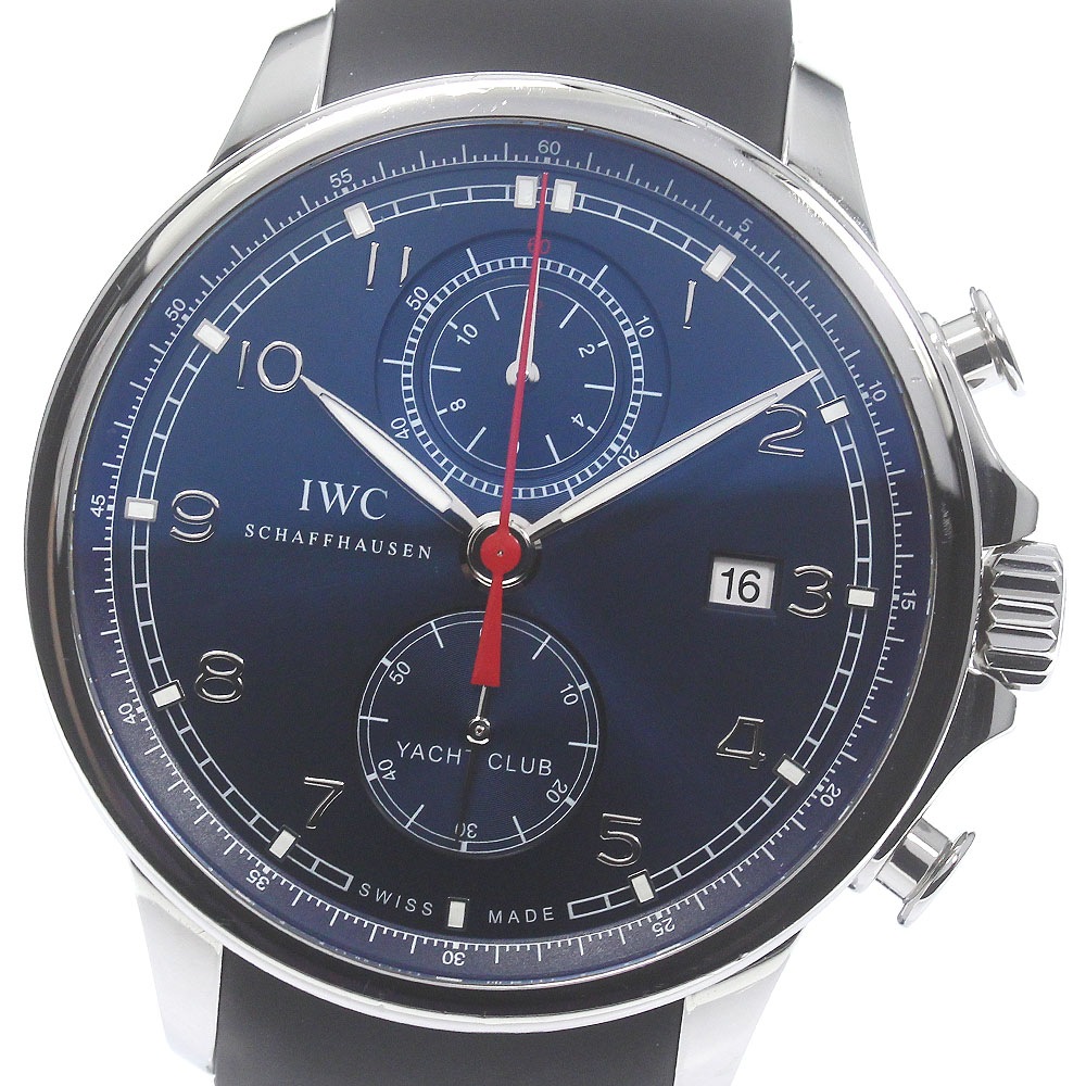 IWC IWC SCHAFFHAUSEN IW390213 ポルトギーゼ ヨットクラブ ローレウス 限定1000本 クロノグラフ 自動巻き メンズ 良品 保証書付き_782965【中古】