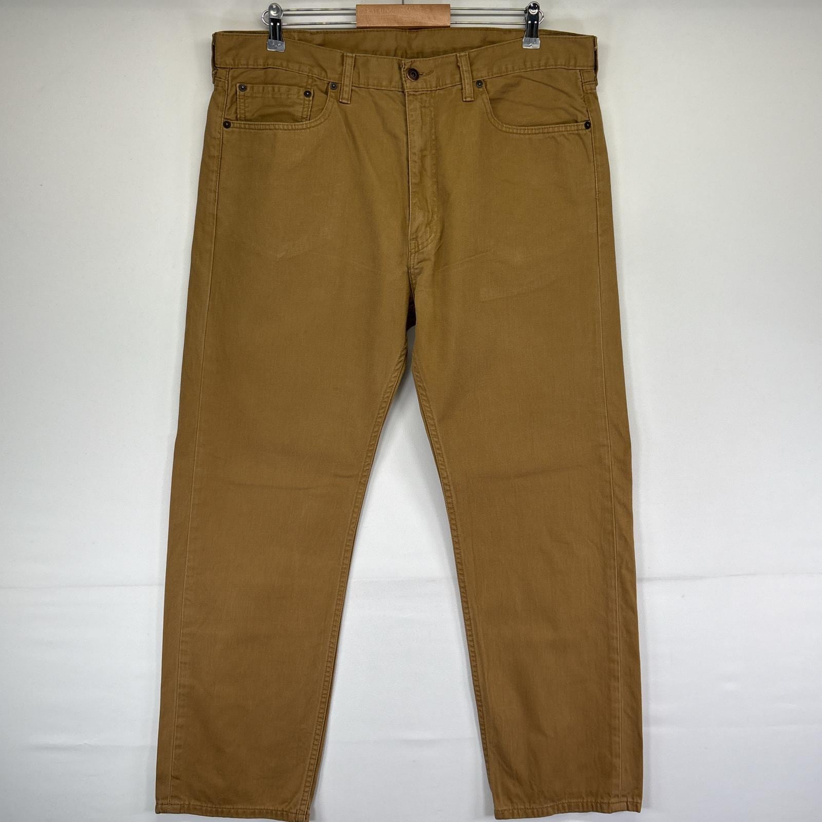 古着 デニムパンツ 505 ストレート カラーパンツ 大きいサイズ ジーパン ジーンズ w38 L30 ブラウン系 メンズ