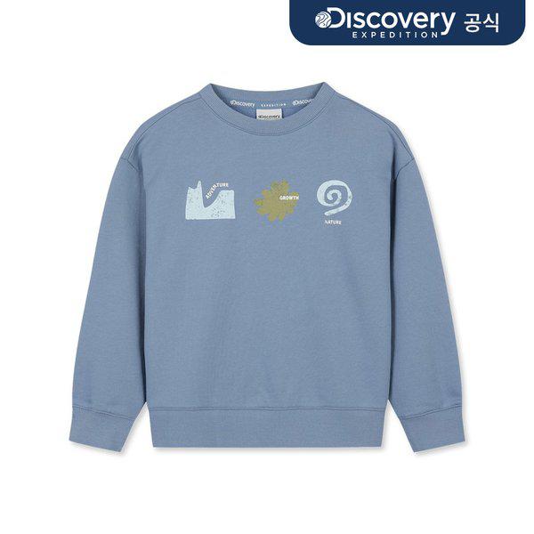 キッズグラフィックマンツーマン（前面）（DARK BLUE2）_