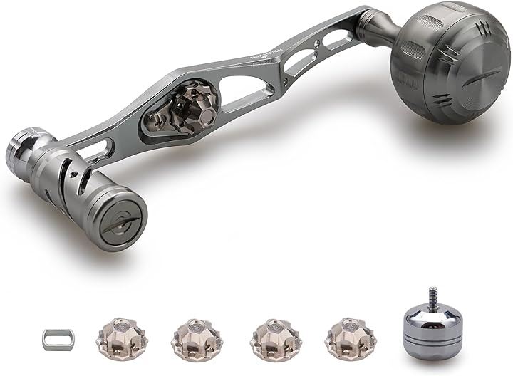 改良型 70/45mm リール ハンドル シマノ SHIMANO ダイワ DAIWA アブ Abu ベイトリール 通用 V2.0 129 (ガンメタル)