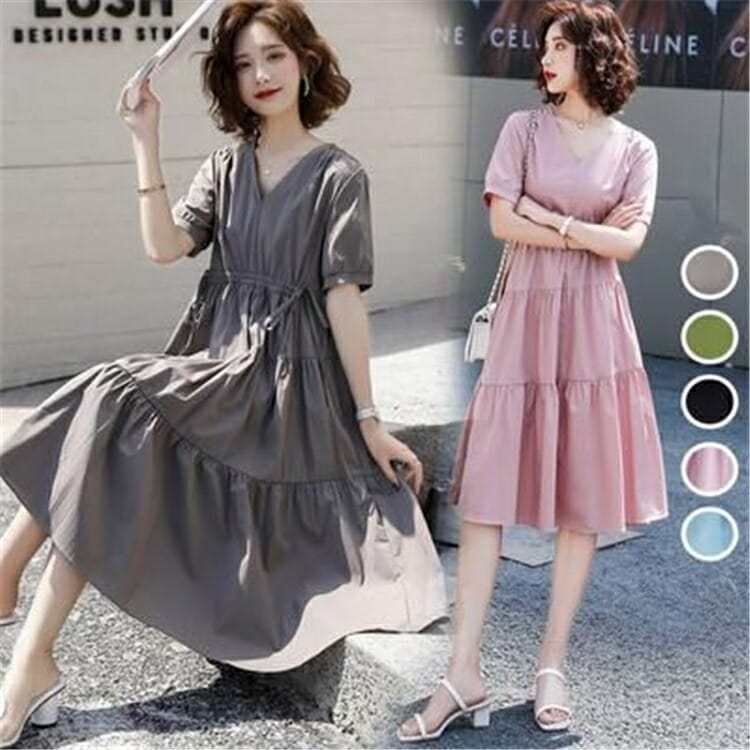 リネン ワンピース ナチュラル 半袖 薄手 涼しい コットン カジュアル おしゃれ きれいめ レディース 麻 綿 可愛い ドレス ウエストリボン 大きいサイズ ブラック 黒 ピンク グレー ブルー リその他 ワンピース・ドレス