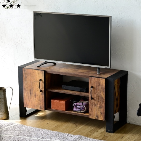 アンティーク 古い木製のローボード ローボード 天然木 TVボード ダイニング アンティーク 幅120 奥行40 高