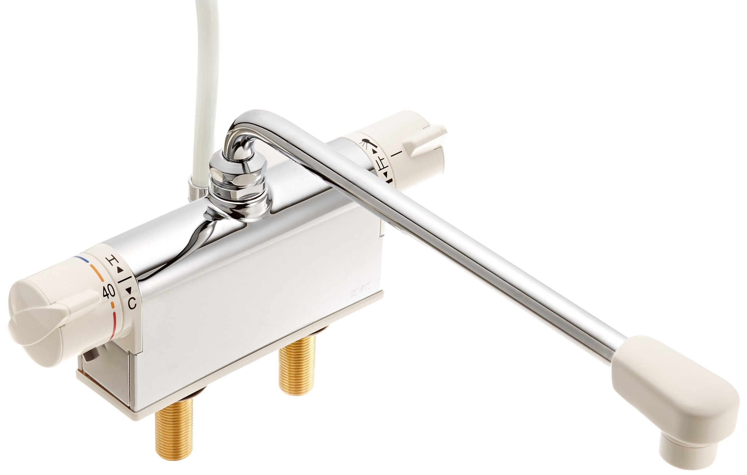 KVK デッキ形サーモスタット式シャワー混合水栓 KF771NR3