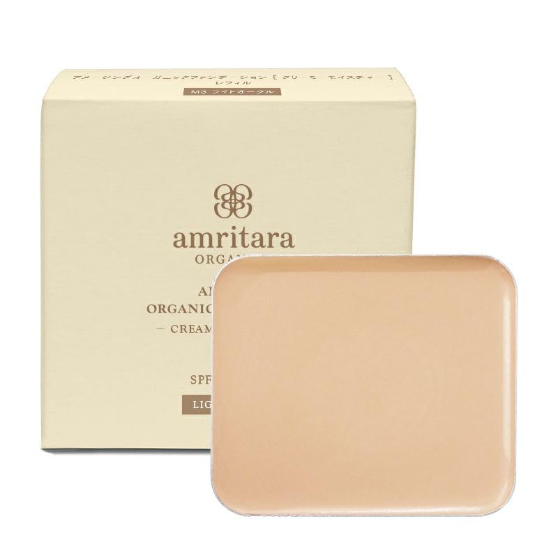 アムリターラ(amritara) アメージングオーガニックファンデーション クリーミーモイスチャー レフィル M2ライトベージュピンク SPF50+ PA++++ 5,943円